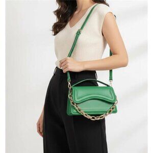 Small Crossbody Bag Green Purse for Women trendy Girls Top Handle Clutch Handbag